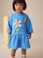 Blue Character Long Sleeve Sweat Dress (3mths-7yrs) - Image 1 of 8