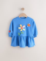 Blue Character Long Sleeve Sweat Dress (3mths-7yrs) - Image 5 of 8