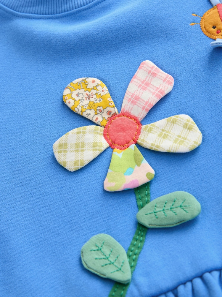 Blue Character Long Sleeve Sweat Dress (3mths-7yrs) - Image 8 of 8