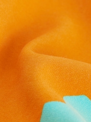 Orange Floral Long Sleeve Sweat Dress (3mths-7yrs) - Image 10 of 10
