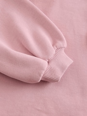 Pink Bunny Long Sleeve Hooded Sweat Dress (9mths-7yrs) - Image 10 of 10