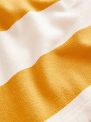 Ochre / Cream Long Sleeve Hooded Sweat Dress (3mths-7yrs) - Image 7 of 8