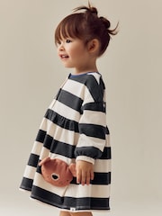 Stripe Bear Long Sleeve Jersey Dress (3mths-7yrs) - Image 1 of 7