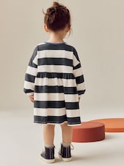Stripe Bear Long Sleeve Jersey Dress (3mths-7yrs) - Image 3 of 7