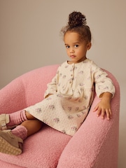 Neutral Long Sleeve Jersey Dress (3mths-7yrs) - Image 2 of 8
