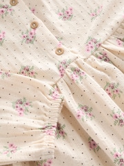 Neutral Long Sleeve Jersey Dress (3mths-7yrs) - Image 8 of 8