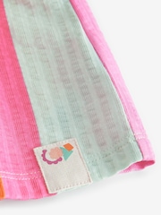 Rainbow Stripe Short Sleeve Summer Dress (3mths-7yrs) - Image 8 of 9