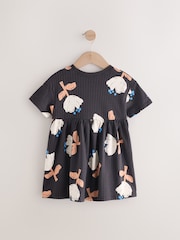 Black/White Short Sleeve Summer Dress (3mths-7yrs) - Image 6 of 8