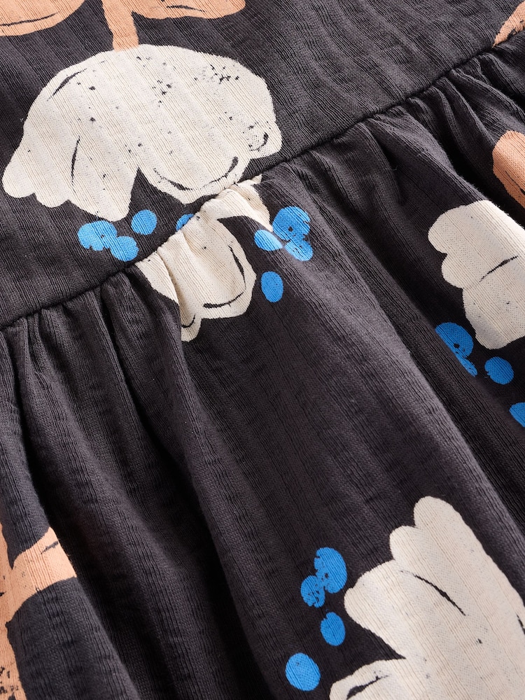 Black/White Short Sleeve Summer Dress (3mths-7yrs) - Image 8 of 8