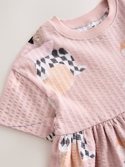 Pink Short Sleeve Jersey Summer Dress (3mths-7yrs) - Image 9 of 9