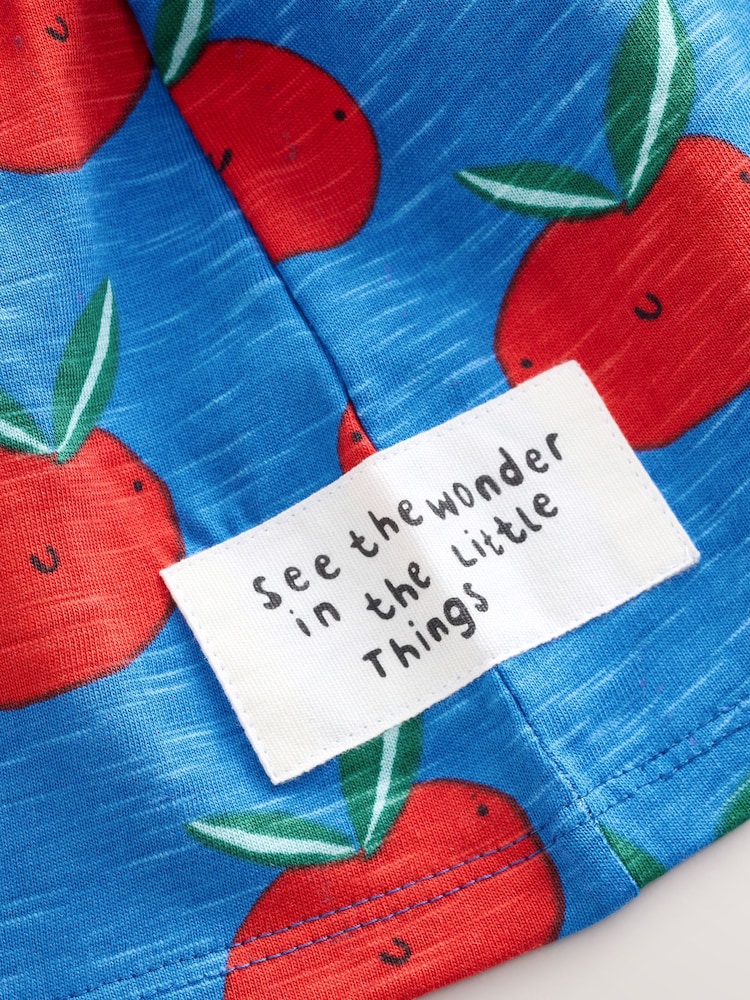 Blue Tomato Print Short Sleeve Jersey Summer Dress (3mths-7yrs) - Image 10 of 10