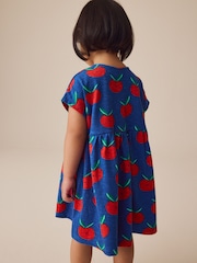 Blue Tomato Print Short Sleeve Jersey Summer Dress (3mths-7yrs) - Image 3 of 10