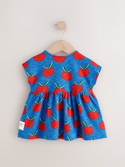Blue Tomato Print Short Sleeve Jersey Summer Dress (3mths-7yrs) - Image 6 of 10