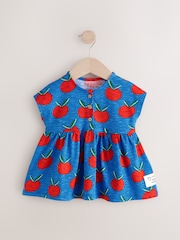 Blue Tomato Print Short Sleeve Jersey Summer Dress (3mths-7yrs) - Image 7 of 10