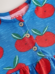 Blue Tomato Print Short Sleeve Jersey Summer Dress (3mths-7yrs) - Image 9 of 10