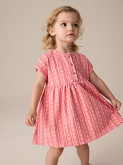 Pink Short Sleeve Jersey Summer Dress (3mths-7yrs) - Image 1 of 8