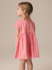 Pink Short Sleeve Jersey Summer Dress (3mths-7yrs) - Image 3 of 8
