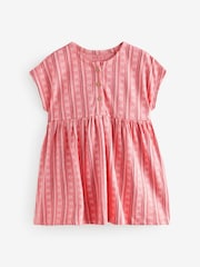 Pink Short Sleeve Jersey Summer Dress (3mths-7yrs) - Image 5 of 8