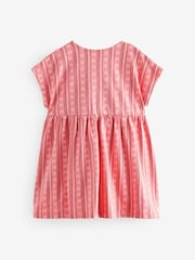 Pink Short Sleeve Jersey Summer Dress (3mths-7yrs) - Image 6 of 8