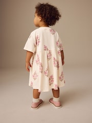 Ecru White Floral Short Sleeve Summer Dress (3mths-7yrs) - Image 3 of 9