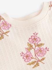 Ecru White Floral Short Sleeve Summer Dress (3mths-7yrs) - Image 8 of 9