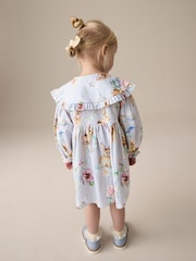 Bunny Blue Long Sleeve Collar Dress (3mths-7yrs) - Image 3 of 8
