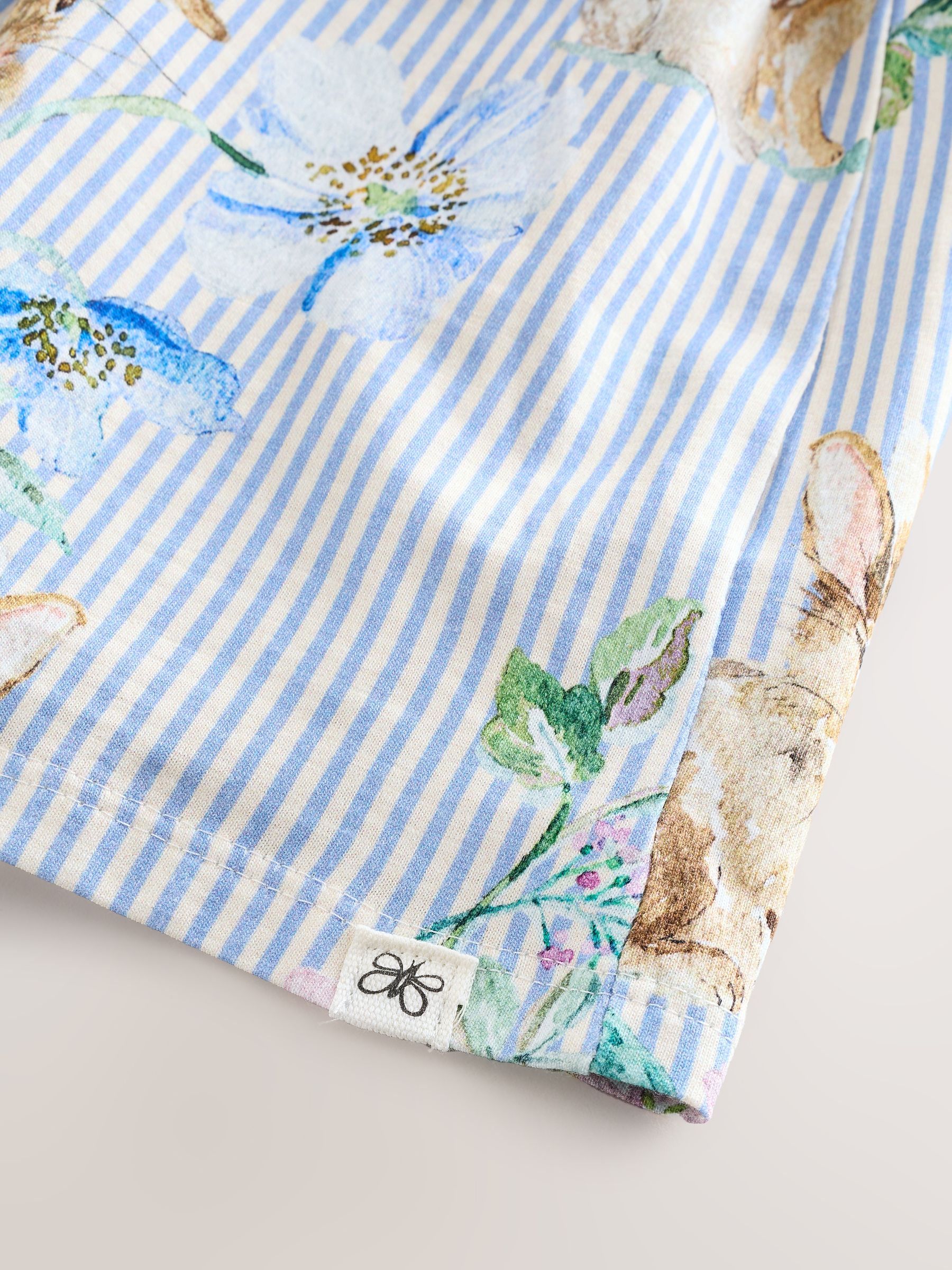 Buy Bunny Blue Long Sleeve Collar Dress (3mths-7yrs) from