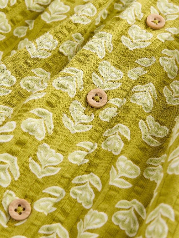 Green Sleeveless Collar Summer Dress (3mths-7yrs) - Image 6 of 8