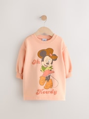 Pink Minnie Mouse Long Sleeves Sweat Dress (3mths-7yrs) - Image 5 of 8