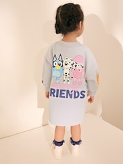 Albastru - Bluey Mânecă lungă Sweat Rochie (12mths-7yrs) - Imaginea 1 din 10