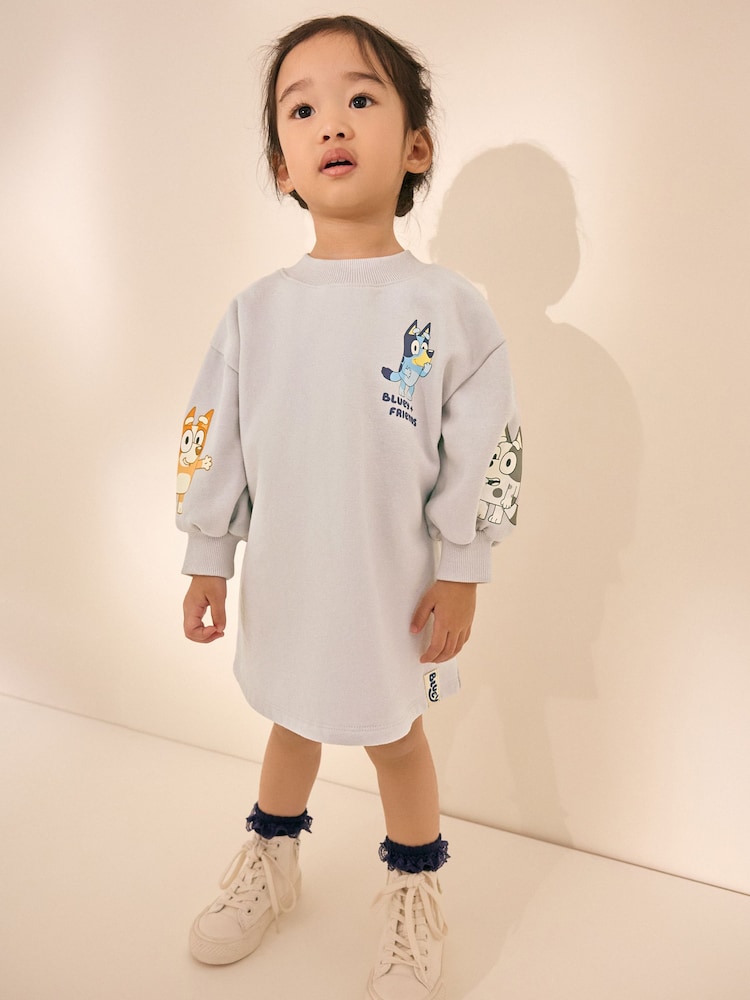 Blau - Bluey langärmliges Sweatshirt-Kleid (12 Monate bis 7 Jahre) - Bild 2 von 10 Blau - Bluey langärmliges Sweatshirt-Kleid (12 Monate bis 7 Jahre) - Bild 2 von 10
