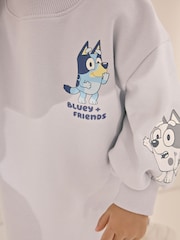 Albastru - Bluey Mânecă lungă Sweat Rochie (12mths-7yrs) - Imaginea 4 din 10