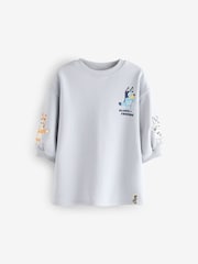 Albastru - Bluey Mânecă lungă Sweat Rochie (12mths-7yrs) - Imaginea 5 din 10