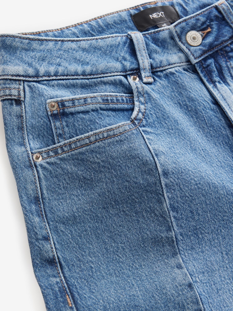 Patchwork Straight Jeans - Image 7 of 8