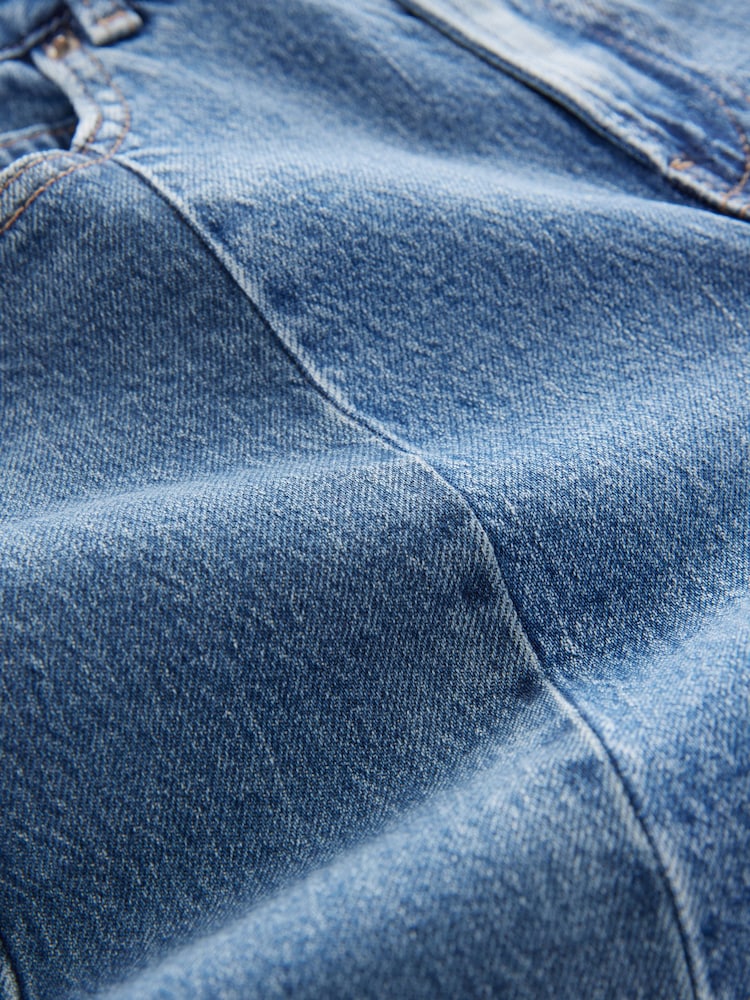 Patchwork Straight Jeans - Image 8 of 8