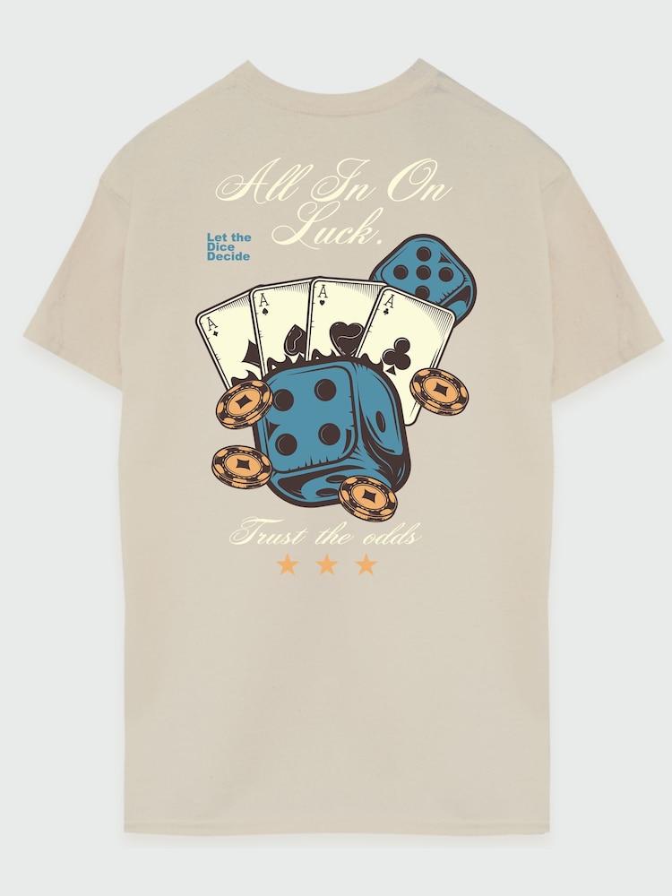 Brands In Natural All In Trust The Odds Graphic T-Shirt - Image 2 of 4 Brands In Natural All In Trust The Odds Graphic T-Shirt - Image 2 of 4