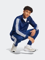 أزرق - بدلة رياضية أساسية 3 خطوط Tricot من Adidas - صورة 3 من 7