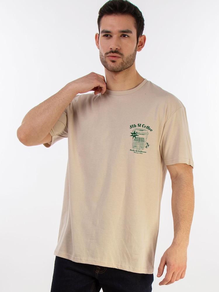 Brands In Natural Daily Grindhouse NYC Coffee Graphic T-Shirt - Image 2 of 5 Brands In Natural Daily Grindhouse NYC Coffee Graphic T-Shirt - Image 2 of 5