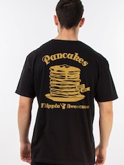 Brands In Black Flippin Awesome Pancakes Graphic T-Shirt - Image 1 of 4