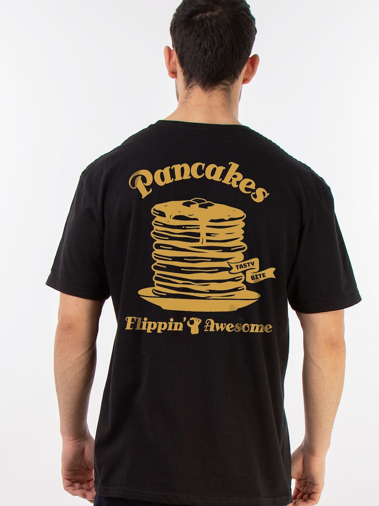 Brands In Black Flippin Awesome Pancakes Graphic T-Shirt - Image 1 of 4 Brands In Black Flippin Awesome Pancakes Graphic T-Shirt - Image 1 of 4