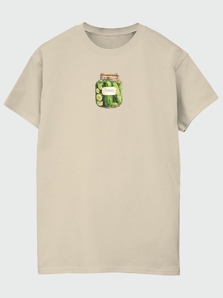 Brands In Natural Pickles Graphic Boyfriend Fit T-Shirt - Image 2 of 4 Brands In Natural Pickles Graphic Boyfriend Fit T-Shirt - Image 2 of 4