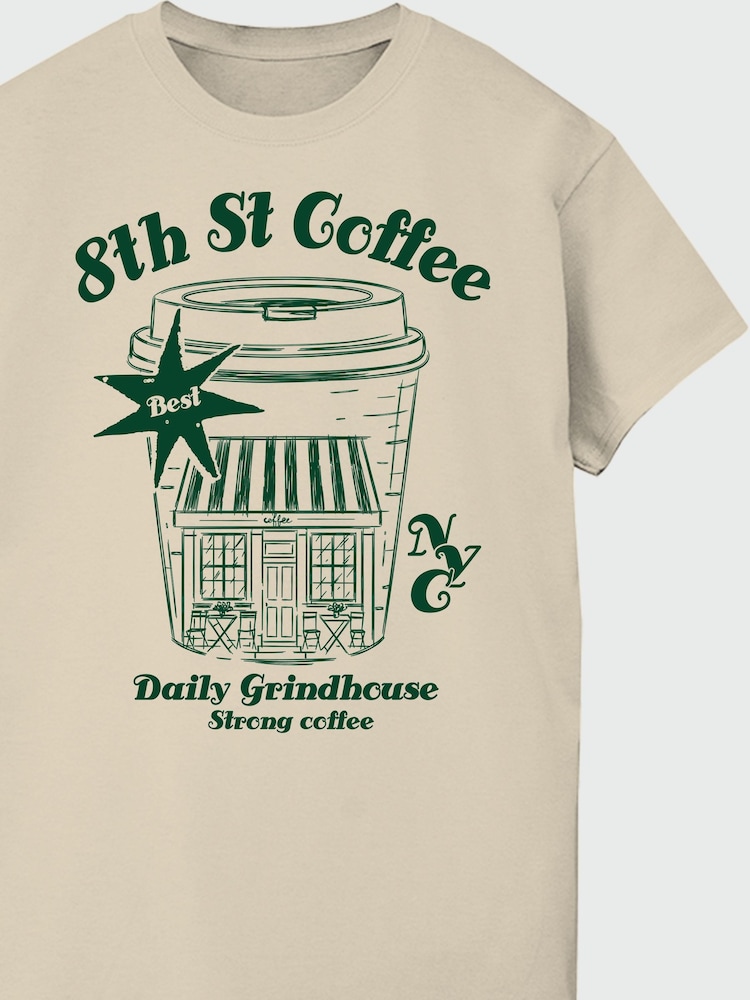 Brands In Natural 8th Street Coffee Graphic T-Shirt - Image 4 of 4 Brands In Natural 8th Street Coffee Graphic T-Shirt - Image 4 of 4