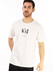Brands In White Golf Club Doodle Graphic T-Shirt - Image 1 of 4