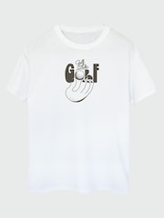 Brands In White Golf Club Doodle Graphic T-Shirt - Image 2 of 4