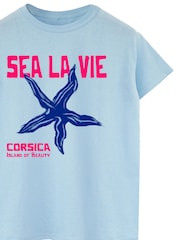 Brands In Blue Sea La Vie Boyfriend Fit Graphic T-Shirt - Image 4 of 4