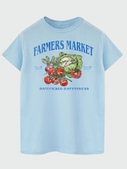Brands In Blue Farmers Market Boyfriend Fit Graphic T-Shirt - Image 2 of 4
