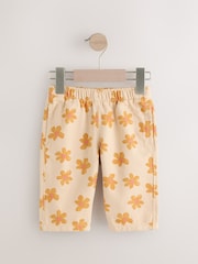 Neutral Floral Print Pull On Trousers (3mths-7yrs) - Image 6 of 9
