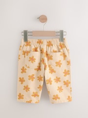 Neutral Floral Print Pull On Trousers (3mths-7yrs) - Image 7 of 9