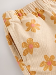 Neutral Floral Print Pull On Trousers (3mths-7yrs) - Image 8 of 9
