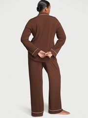 Victoria's Secret Ganache Brown Modal Long Pyjama Set - Image 2 of 4